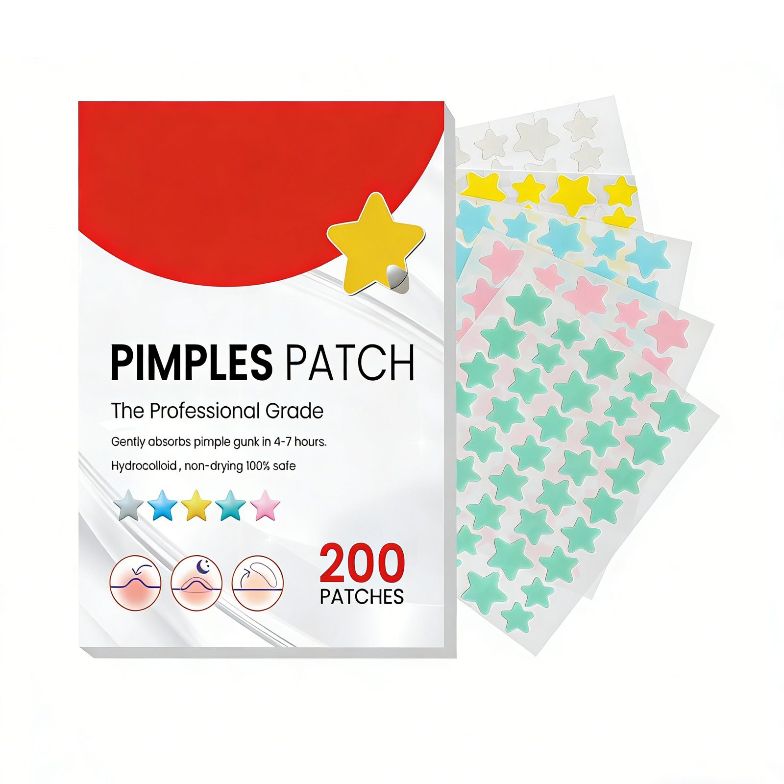 Acne Patch Dots-Invisible Pimple Treatment (200 Patches)