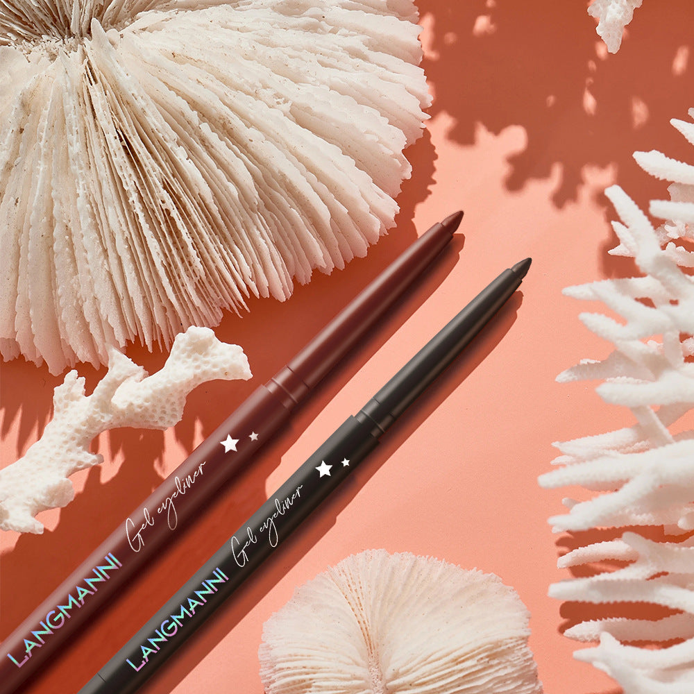 Langmanni Automatic Rotation Eyeliner Waterproof And Durable Not Easy To Smudge